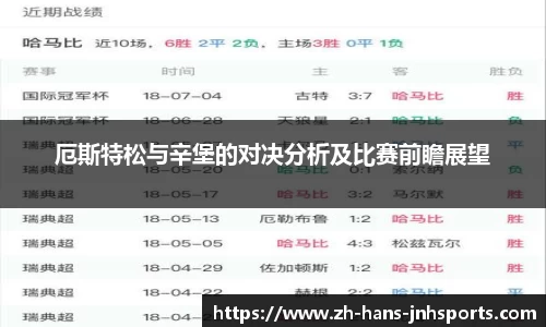 厄斯特松与辛堡的对决分析及比赛前瞻展望